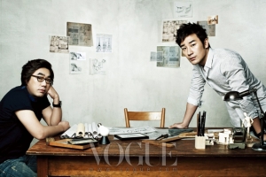 Uhm Tae Woong, Lee Yong Ju для Vogue Korea April 2012