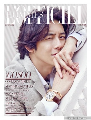 Go Soo для L'Officiel Hommes June 2016
