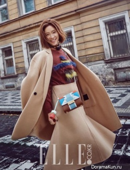Hwang Jung Eum для Elle January 2016 Extra
