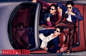 Oh Man Suk, Shin Ha Kyun, Park Hee Soon для Cosmopolitan September 2016