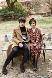Yoo Yeon Seok, Moon Chae Won для Vogue January 2016