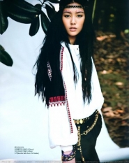 Liu Wen Для ELLE September 2008