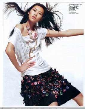 Liu Wen Для VOGUE China July 2007