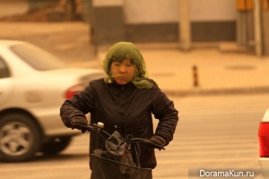 Китай. Пыльная буря в Пекине