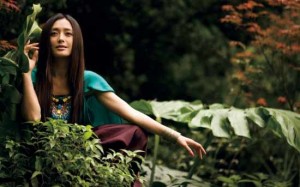 Qin Lan на горячем источнике Qin Lan на горячем источнике