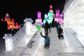 The ice sculpture festival held in Harbin