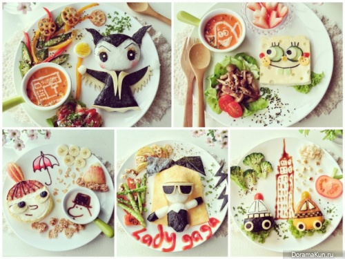 Creative children's breakfast